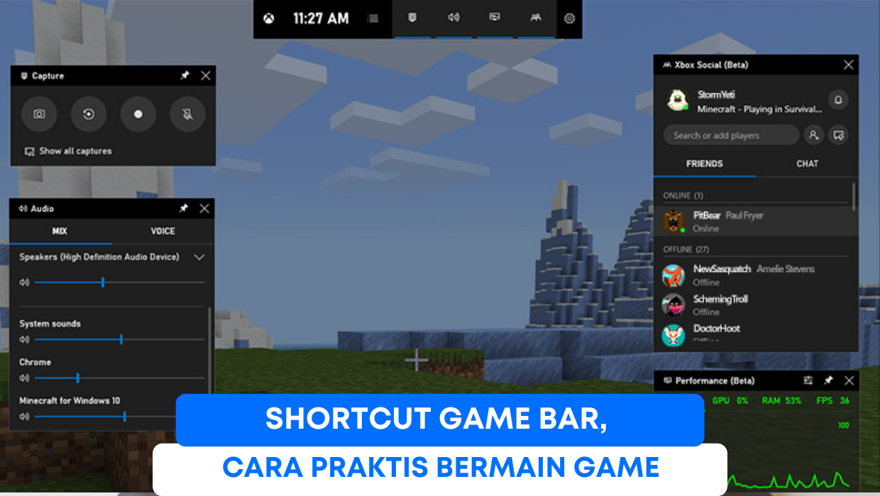 Shortcut Game Bar, Cara Praktis Bermain Game